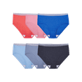 thumbnail image 1 of Fruit of the Loom Women's 6 Pack Heather Low-Rise Brief Panties, Assorted, 9, 1 of 6