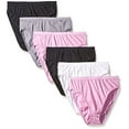 thumbnail image 1 of Fruit of the Loom Women's 6Pack Assorted Hi Cuts Briefs Underwear Panties 11, 1 of 1