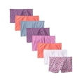 thumbnail image 1 of Fruit of the Loom Women's 8 Pack Comfort Covered Waistband Boyshort Panties, 1 of 4