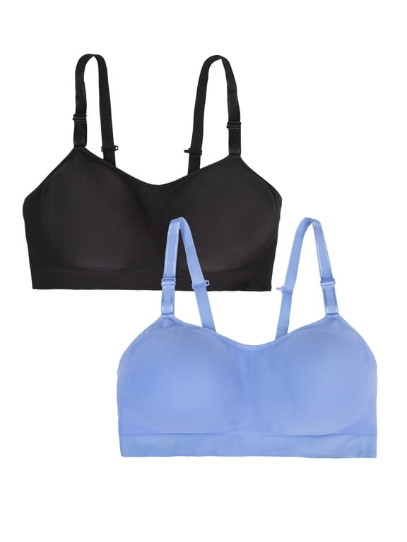 Women's 2-Pack Stretch Wireless Bra w/Built in Pads