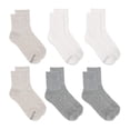 thumbnail image 1 of Fruit of the Loom Women's All Day Comfort Mid Crew Socks, 6-Pack, Size 4-10, 1 of 8