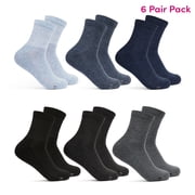 All Day Comfort Women's Socks, Sizes 4-12, 6-Pack