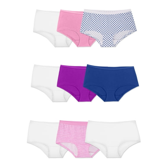 Fruit of the Loom Women's Assorted Boyshort Underwear, 6 3 Bonus Pack