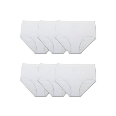 Fruit of the Loom Women's Assorted Cotton Brief Underwear, 6-Pack