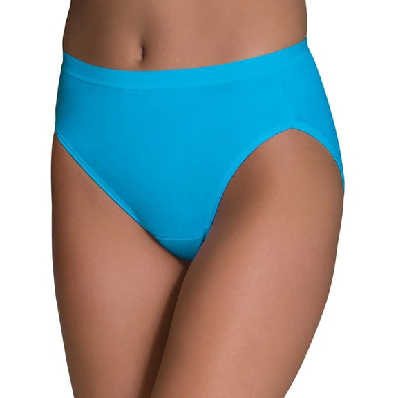 Fruit of the Loom Women's Assorted Cotton Hi-Cut, 6 Pack