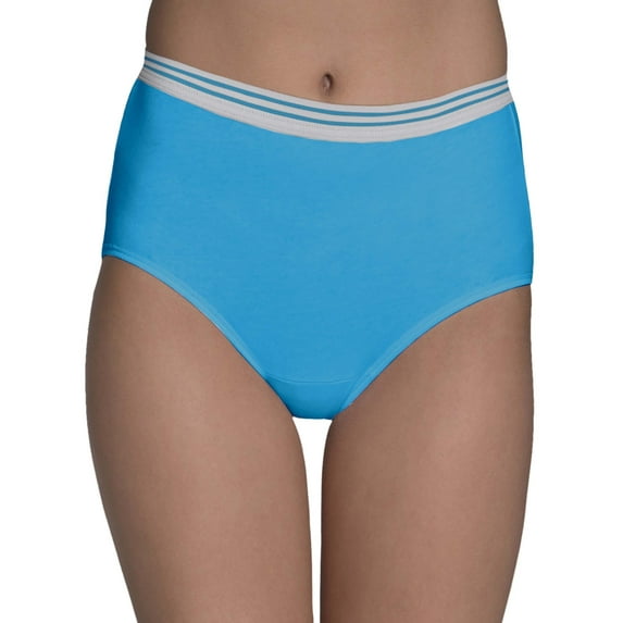 Fruit of the Loom Women's Assorted Heather Brief Underwear, 6-Pack