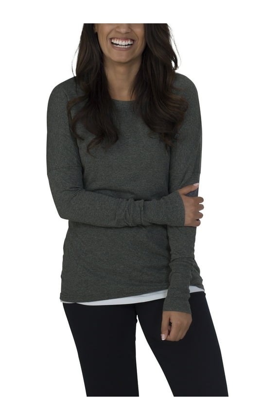 Women's Athleisure Essentials Long Sleeve Scoop Neck T-Shirt