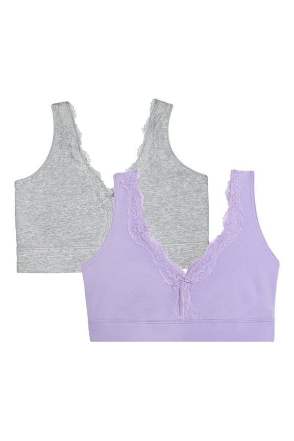Women’s Back Smoothing Full Coverage Wireless Bralette, 2-Pack, Style FT842A