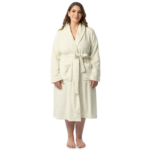 Fruit of the Loom Women's Beyond Soft Fleece Robe, Sizes XS/S-4X