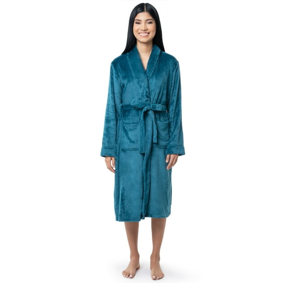 Fruit of the Loom Women's Beyond Soft Fleece Robe, Sizes XS/S-4X