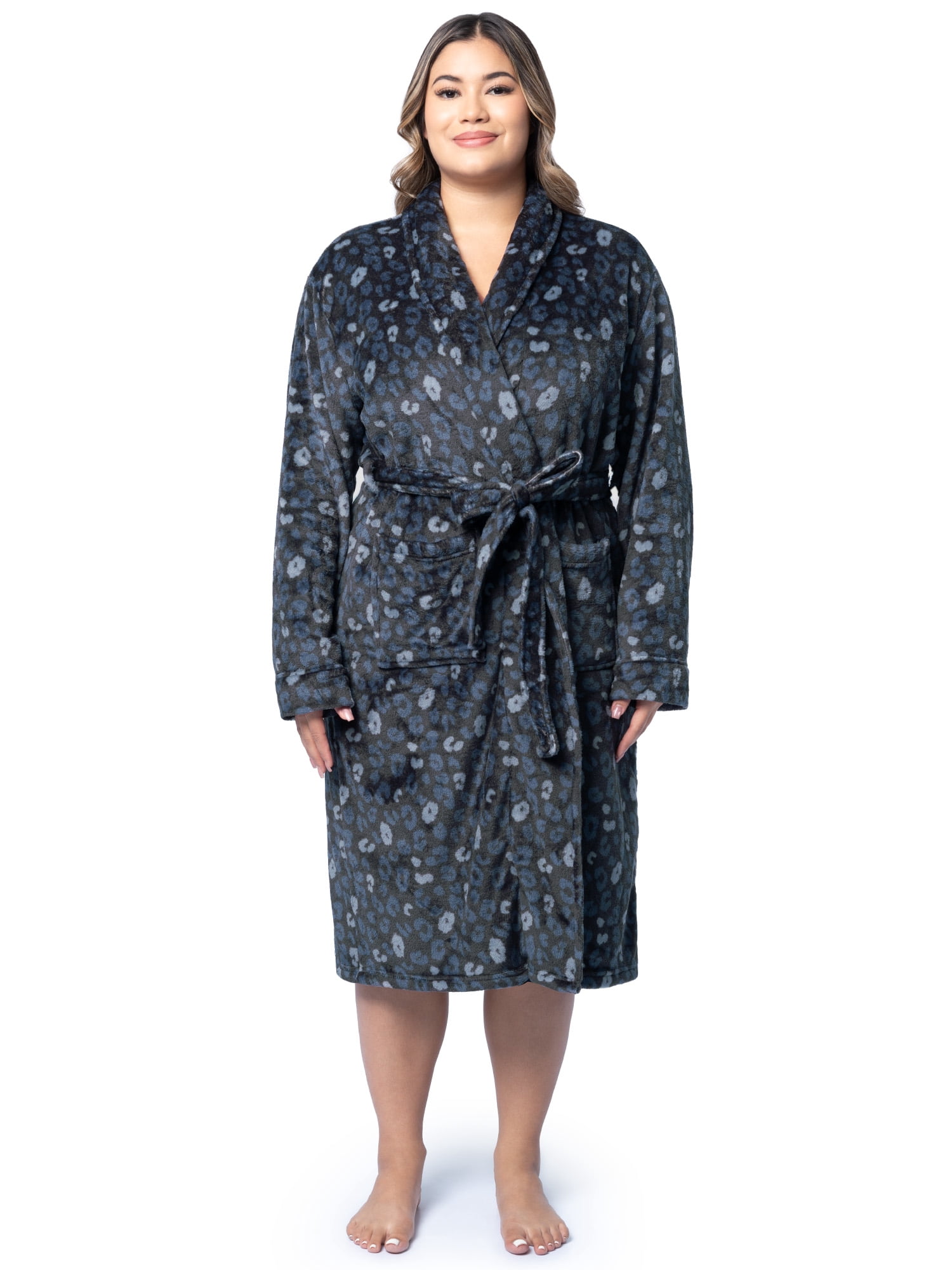 Fruit of the Loom Women's Beyond Soft Fleece Robe, Sizes XS/S-4X