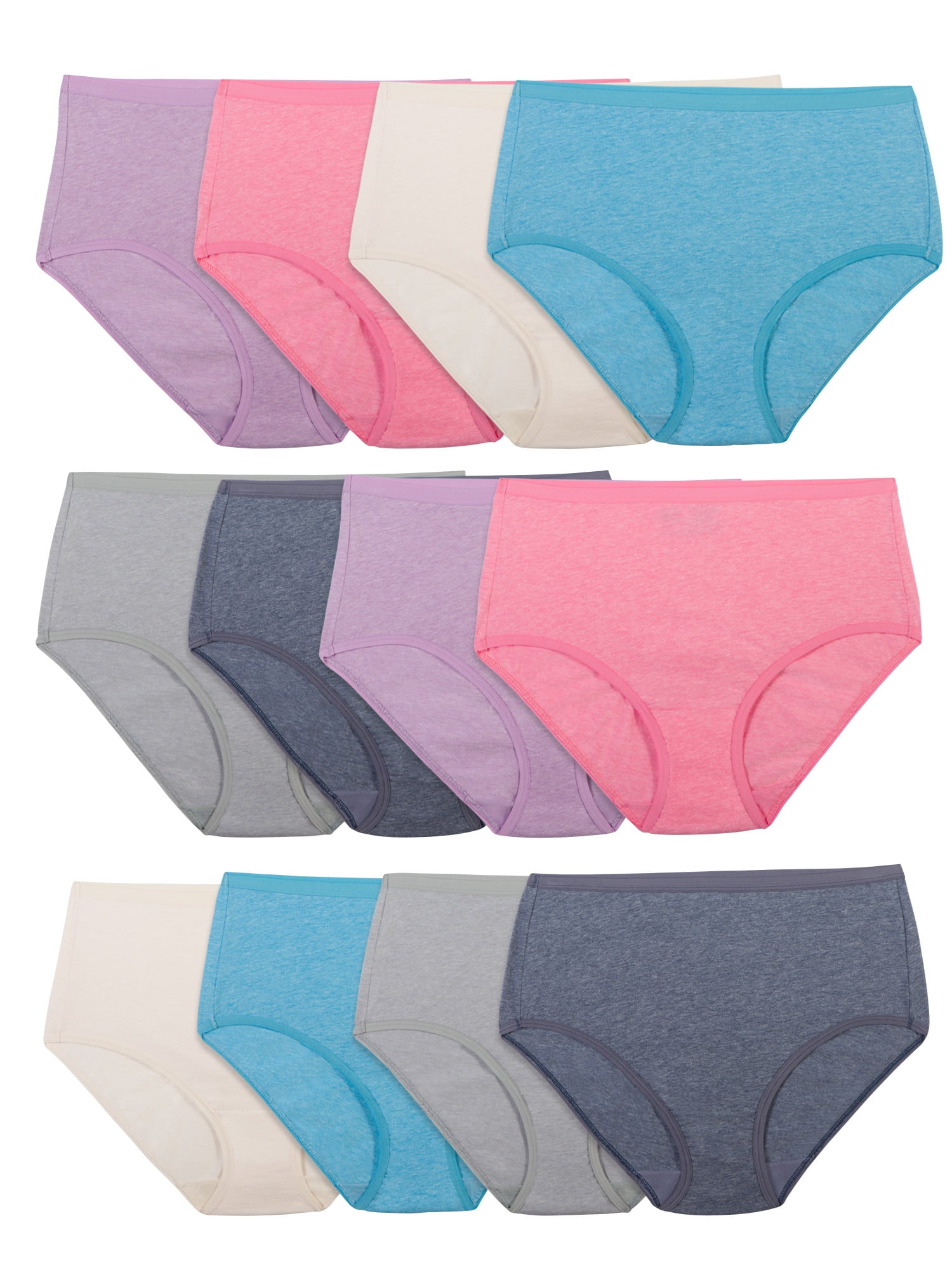 Fruit of the Loom Women's Beyondsoft Brief Underwear, 12 Pack, Sizes M-3XL  
