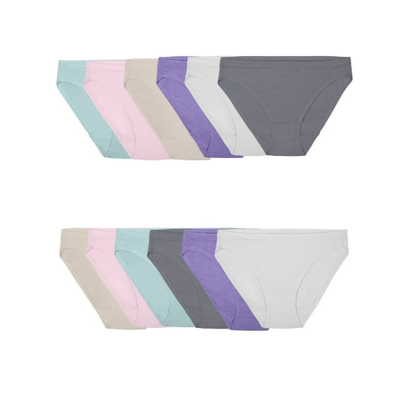 Fruit of the Loom Women's Beyondsoft Modal Bikini Underwear, 12-Pack
