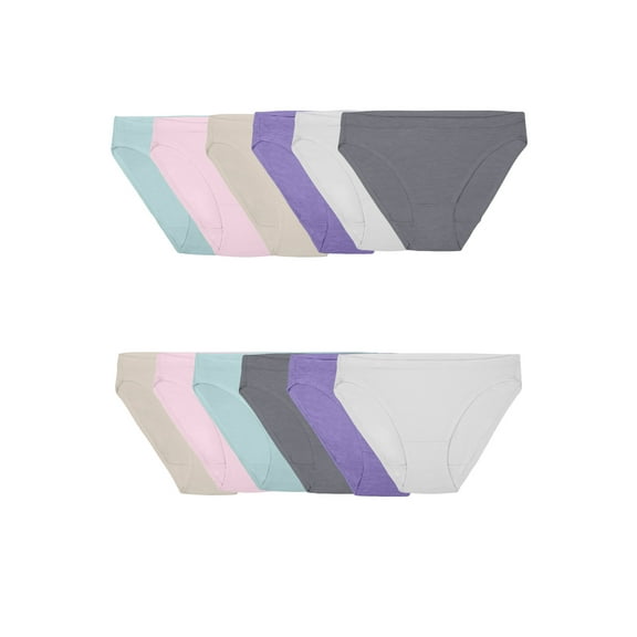 Fruit of the Loom Women's Beyondsoft Modal Bikini Underwear, 12-Pack
