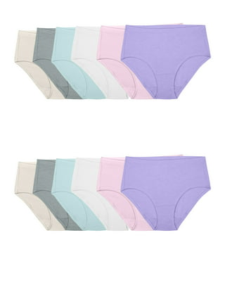 Fruit of the Loom Women's Low-Rise Brief Underwear, 6 Pack
