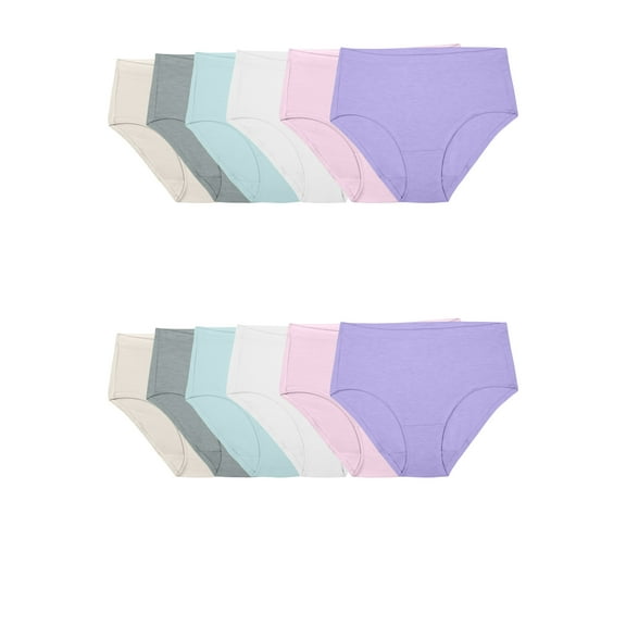 Fruit of the Loom Women's Beyondsoft Modal Low-Rise Brief Underwear, 12-Pack
