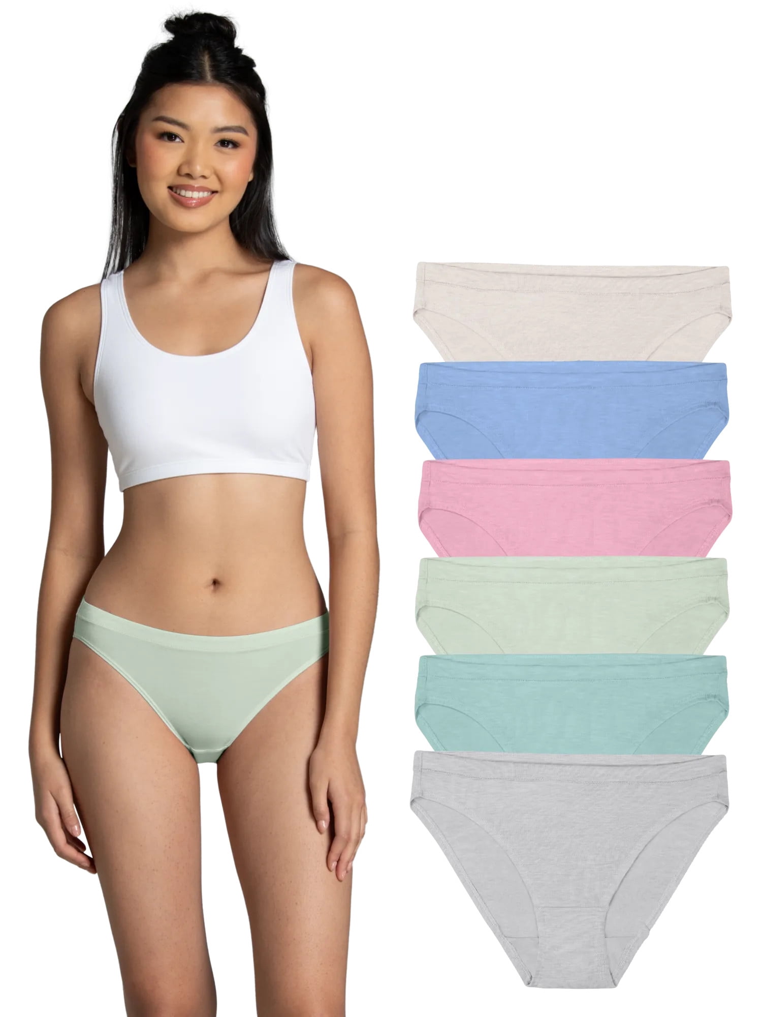 Fruit of the Loom Women's Beyondsoft Underwear, Ultra-Soft Modal Panties, Multiple Styles, 6-Pack, Sizes S-2XL