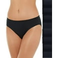 thumbnail image 1 of Fruit of the Loom Women's Bikini Underwear Breathable Tag Free Panties 8pk Black, 9, 1 of 3