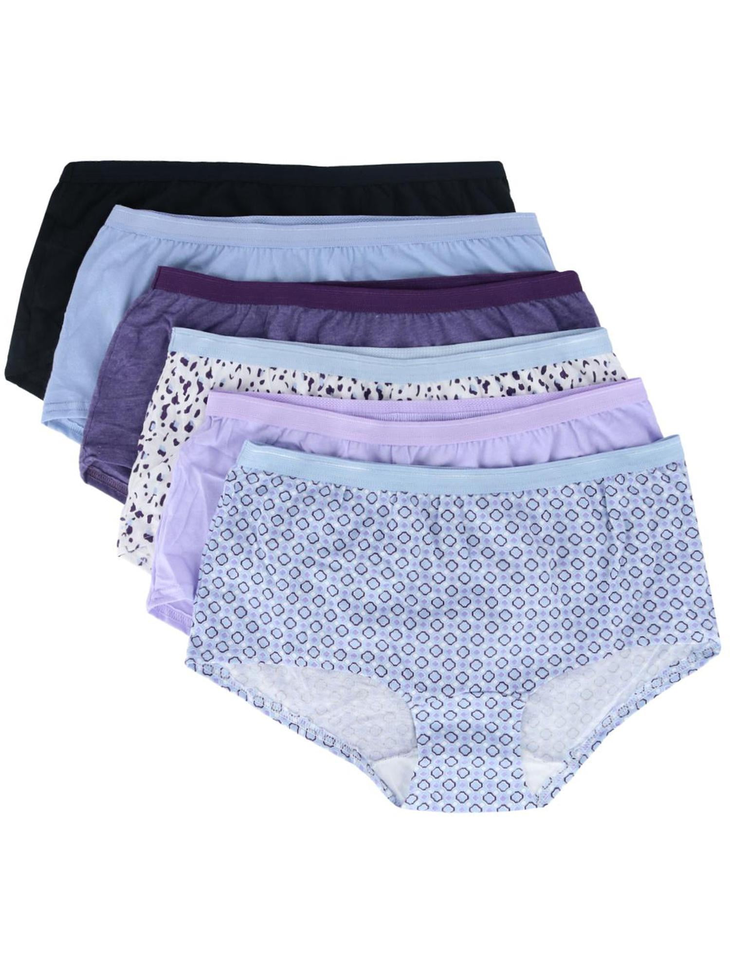 Fruit of the Loom Women's Shortie Underwear, 6 Pack, Sizes 5-9