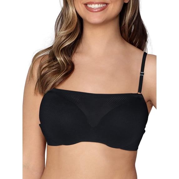 Fruit of the Loom Women's Breathable Cami Bra with Convertible Straps, Black, 38DD