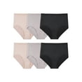 thumbnail image 1 of Fruit of the Loom Women's Breathable Cooling Stripes Brief Underwear, 6-Pack, 1 of 9