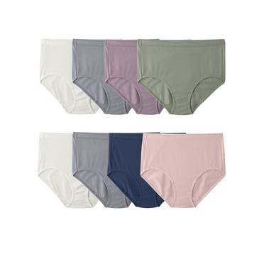 Fruit of the Loom Women's Breathable Cotton Brief Underwear, 6 2 Bonus Pack