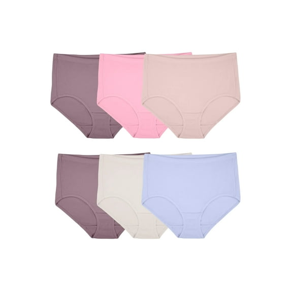 Fruit of the Loom Women's Breathable Underwear, Cotton Stretch Mesh Panties, Multipacks
