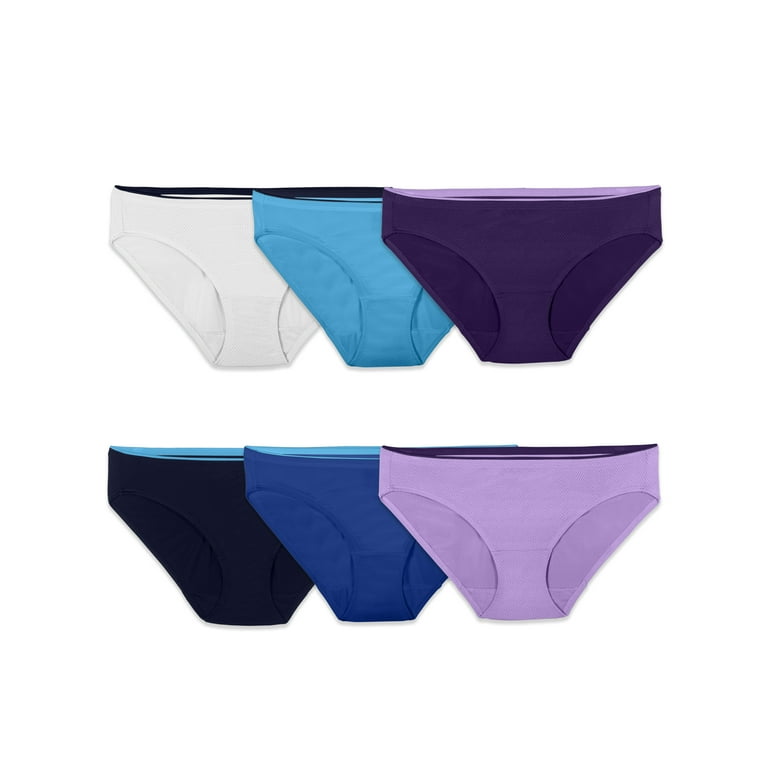 Fruit of the Loom Girls' Breathable Micro-Mesh Brief Underwear, 6