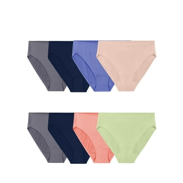 Fruit of the Loom Women's Breathable Micro-Mesh Hi-Cut Brief Underwear, 6+2 Bonus Pack
