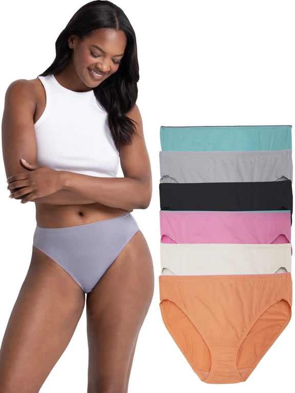 Women's Breathable Micro-Mesh Underwear, Multiple Styles, 6-Pack, Sizes S-3XL