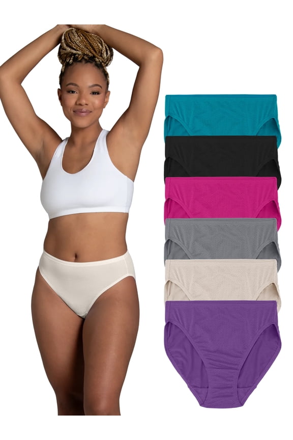 Women's Breathable Micro-Mesh Underwear, 6-Pack