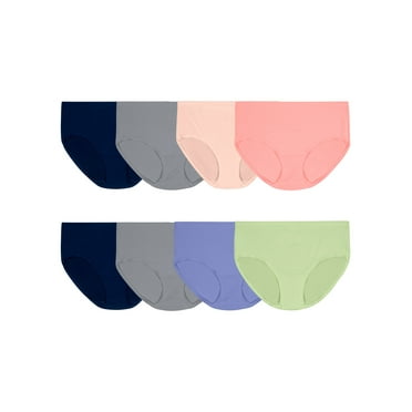 Fruit of the Loom Women's Breathable Micro-Mesh Low-Rise Brief Underwear, 6+2 Bonus Pack