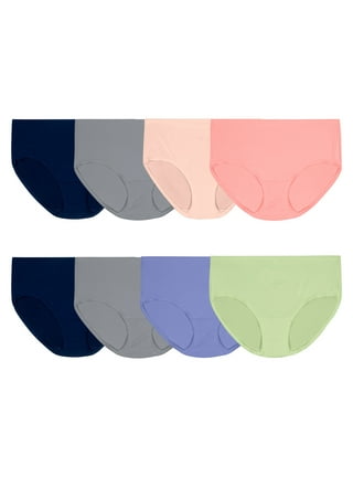 Fruit of the Loom Women's Microfiber Brief Underwear, 6 Pack, Sizes 6-10 