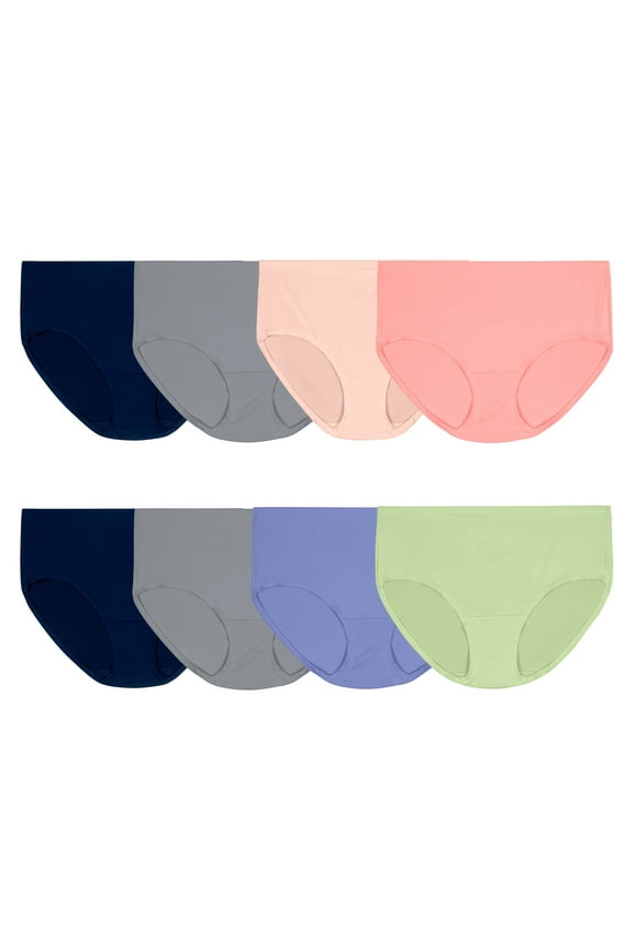 Women's Breathable Micro-Mesh Low-Rise Brief Underwear, 6+2 Bonus Pack