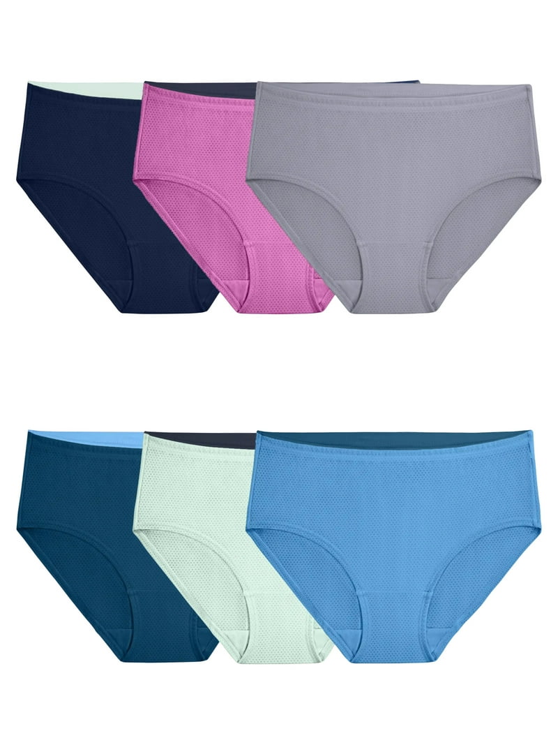 Fruit of the Loom Women's Breathable Micro-Mesh Underwear, 6-Pack