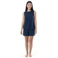 thumbnail image 1 of Fruit of the Loom Women's Breathable Muscle Tank Top and Short-2 Piece Pajama Set, 1 of 6