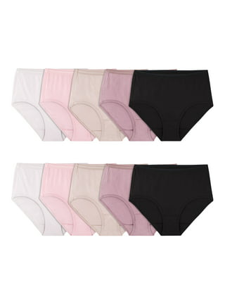 Women's Classic, Nylon, Full Coverage Brief Panty by Teri Lingerie Beige 4  Pack 