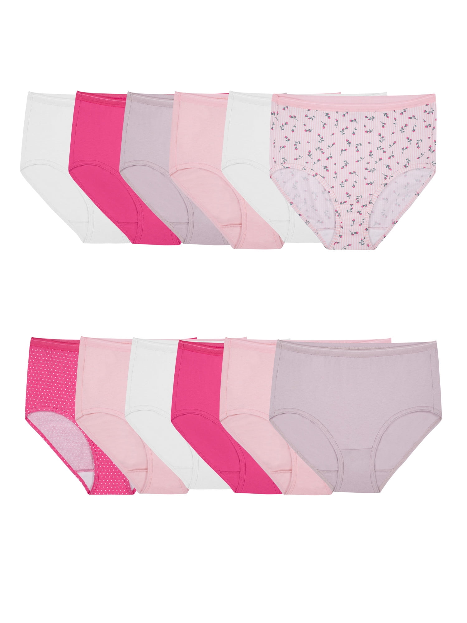 Women's underwear: Fruit of the Loom briefs, 100% cotton, Super Value 12  pack