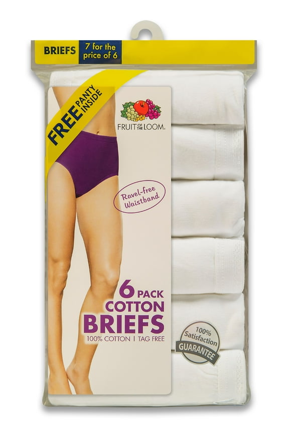 Women's Brief Underwear, 6+1 Bonus Pack