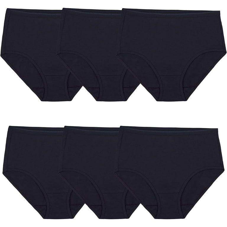 Fruit of the Loom Women's Shortie Underwear, 6 Pack, Sizes 5-9