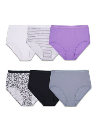 Cotton Bikini Underwear for Women,Seamless Panties for Girls,Ladies Solid  Soft Stretchy Briefs,Black,M 
