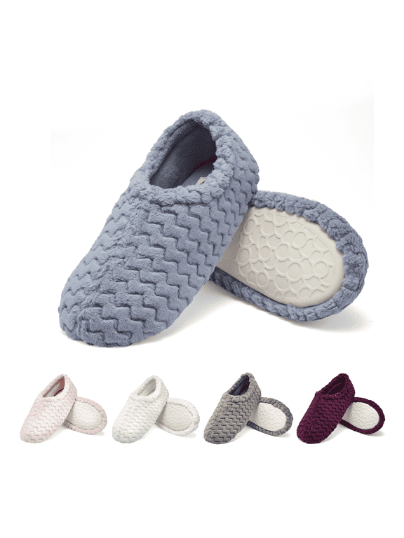 Womens Chevron Closed Back Slipper