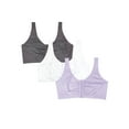thumbnail image 1 of Fruit of the Loom Women's Comfort Front Close Sports Bra, 3-Pack, Style 96014D, 1 of 6