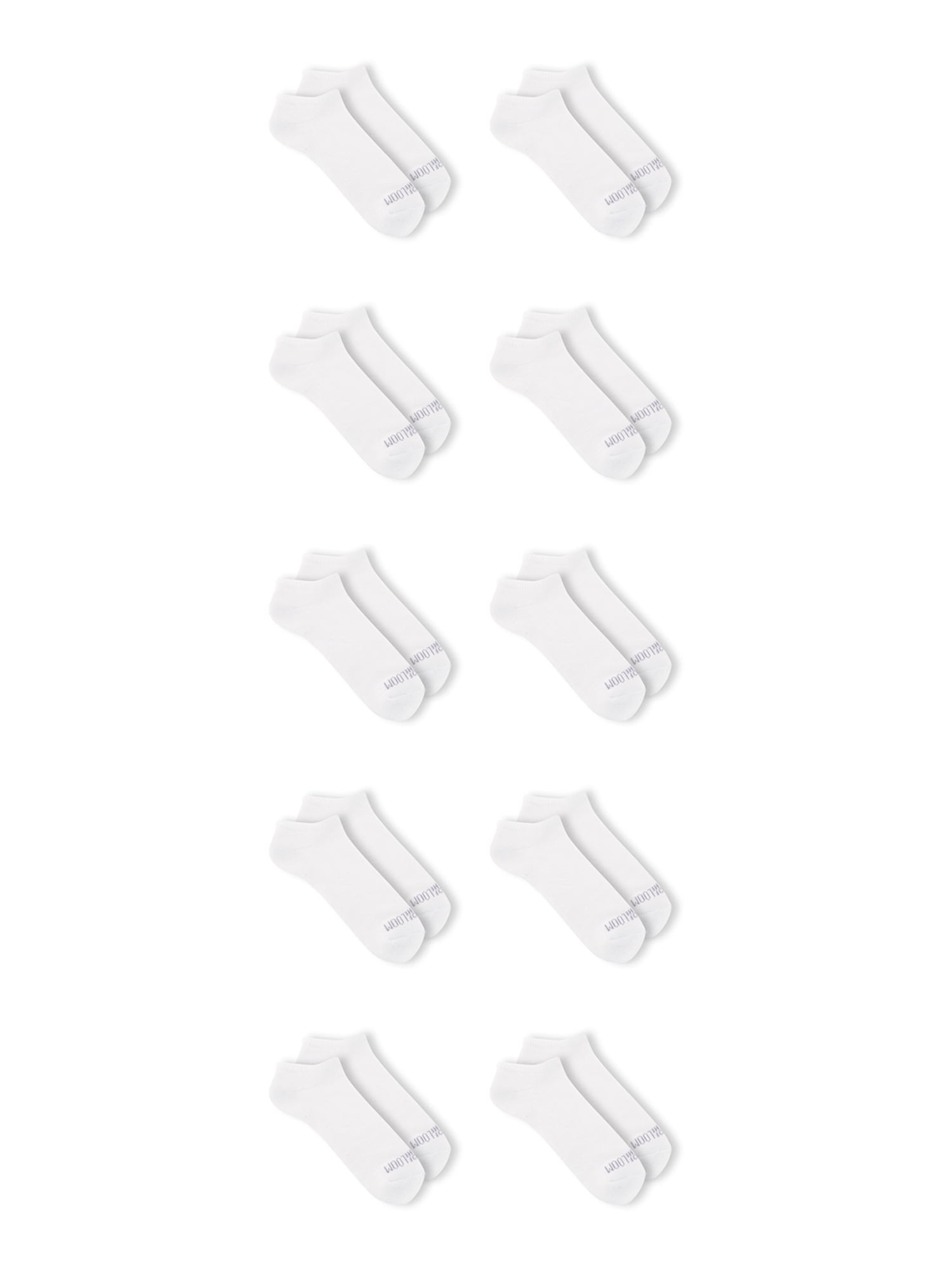 Fruit of the Loom Women's Cool Comfort Cushion No Show Socks, 10 Pack ...