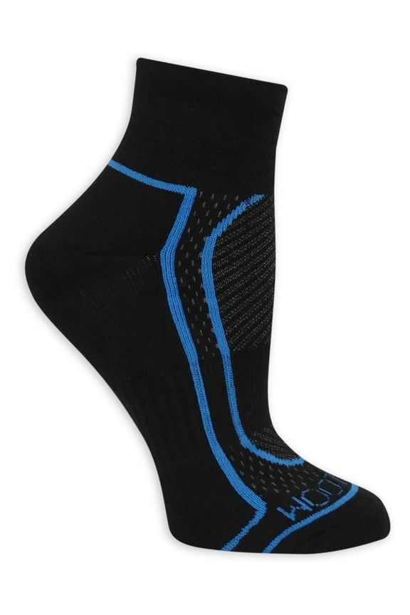 Women's CoolZone Cotton Cushioned Ankle Socks, 6-Pack