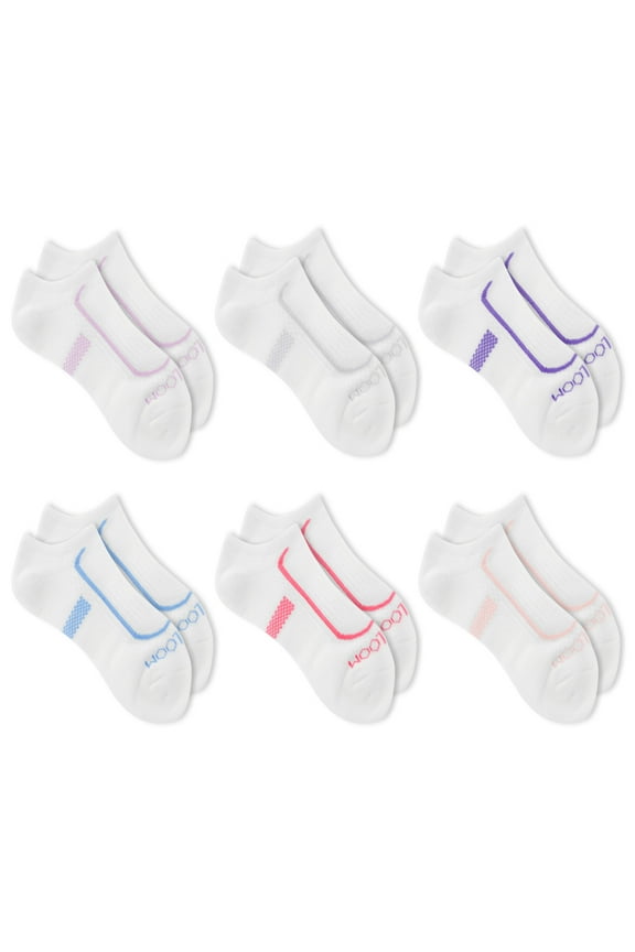 Women's CoolZone Cotton Cushioned No Show Socks 6 Pack