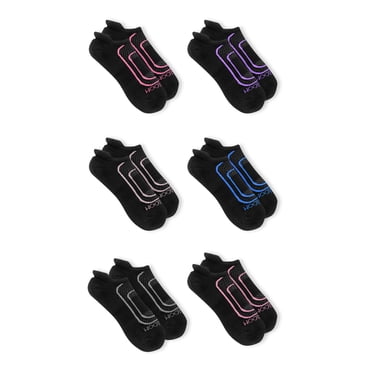 Fruit of the Loom Women's CoolZone Cotton Lightweight No Show Socks, 6 ...