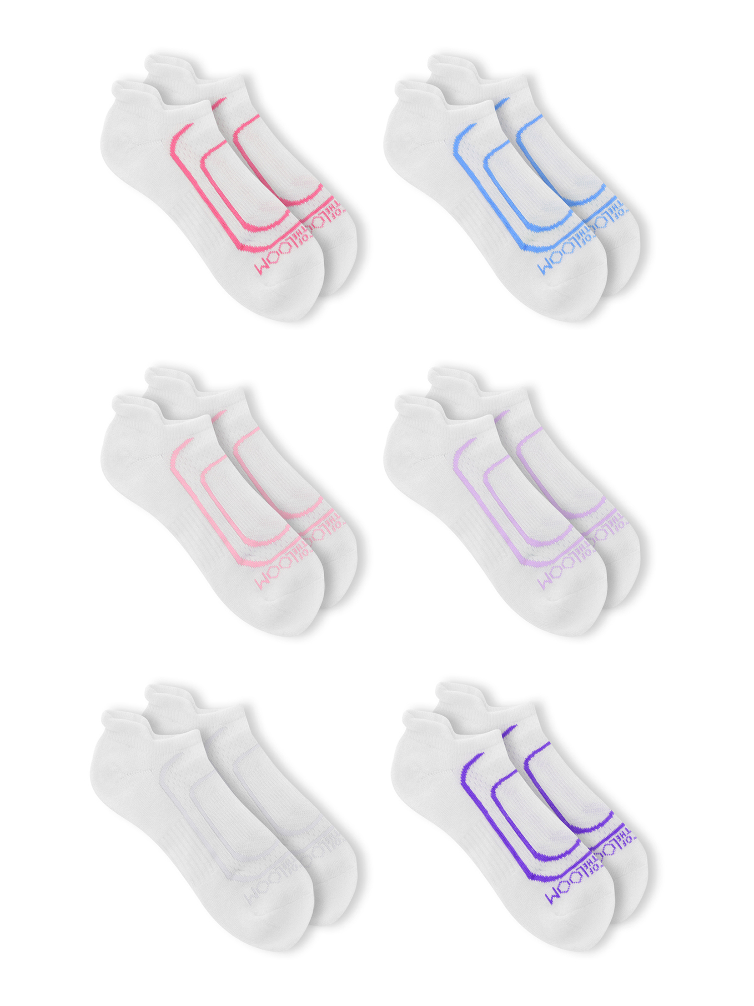 Fruit of the Loom Womens Everyday Soft Cushioned No Show Socks, 10-Pack ...