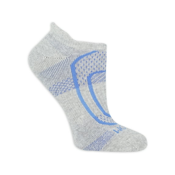 Fruit of the Loom Women's CoolZone Cotton Cushioned No Show Tab Socks, 6-Pack