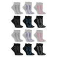 thumbnail image 1 of Fruit of the Loom Women's Coolzone Half Cushion Ankle Socks 12 Pack, 1 of 4